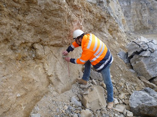 Foto: Strukturgeologische Aufnahme